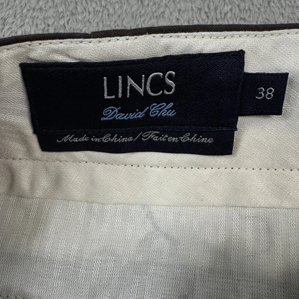 NWT Lincs David Chu Mens Cargo Shorts Brown Size W38in.Cotton Casual Utility‎